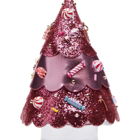 Betsey Johnson Kitsch Candy Tree Zipper Closure Crossbody Bag Pink New Sealed - Picture 6 of 15